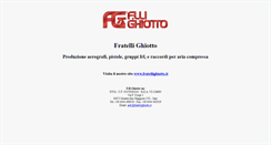 Desktop Screenshot of fratellighiotto.com